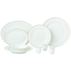 Bone Hanna Gold 56 Parça Porselen Yemek Takımı