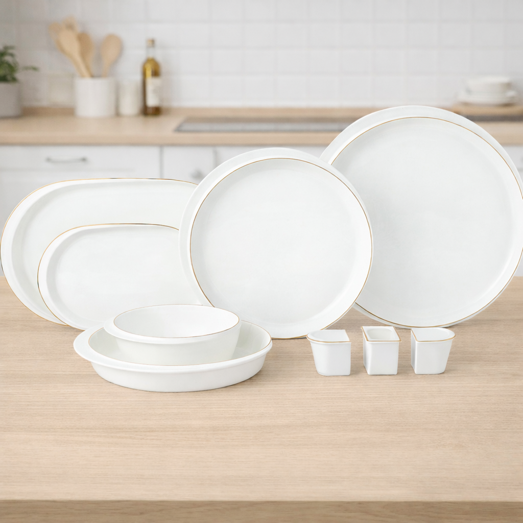Bone Maria Gold 56 Parça Porselen Yemek Takımı